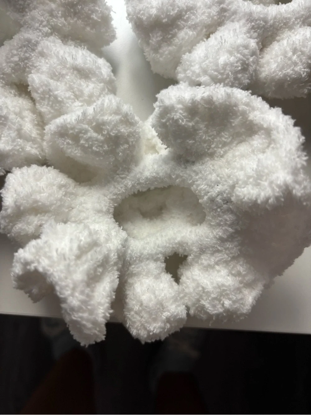 Crocheted scrunchies